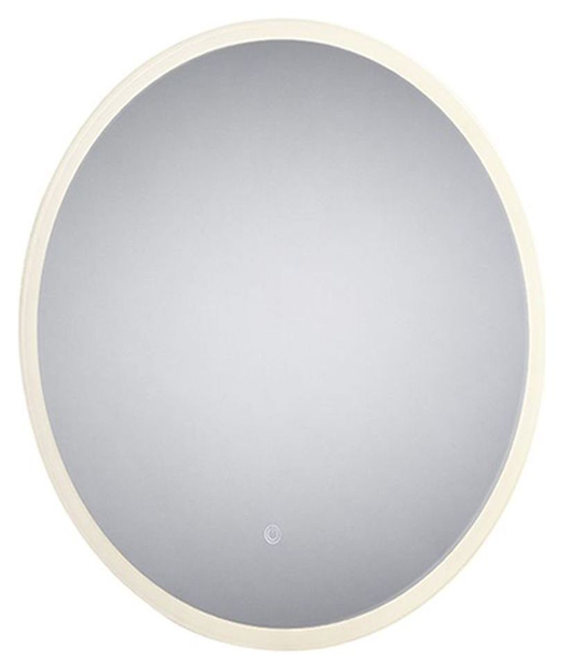 Modern Abacus 500 x 700mm LED Illuminated Silver Bathroom Mirror - Anti-Fog