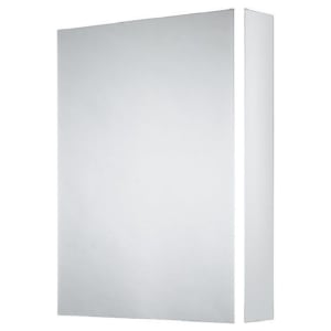 Sensio Grantham Bluetooth LED Single Door Bathroom Mirror Cabinet - 700 x 570mm