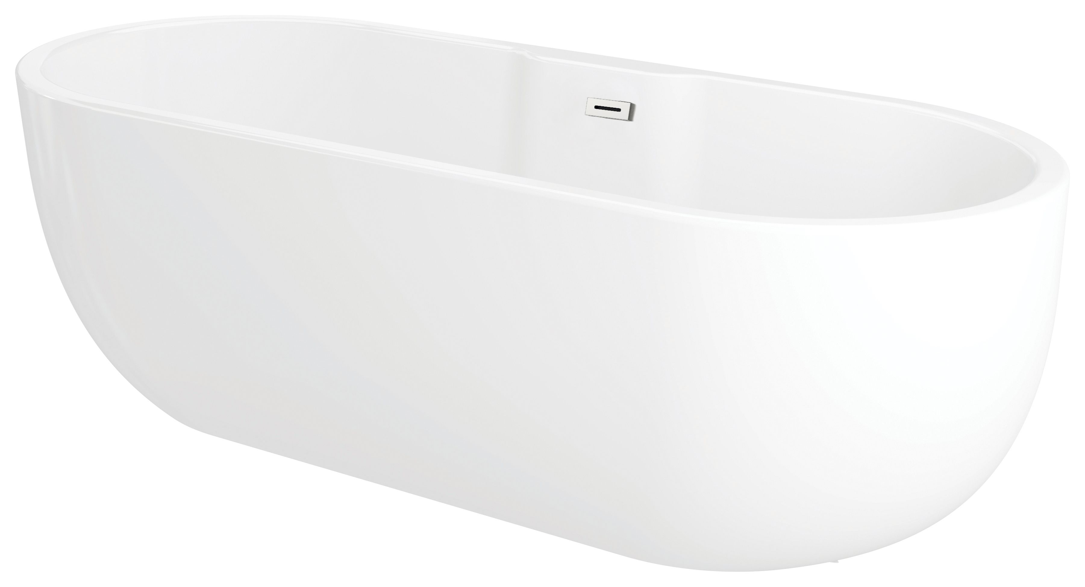 Image of Wickes Oval Freestanding Contemporary Bath - 1655 x 750mm