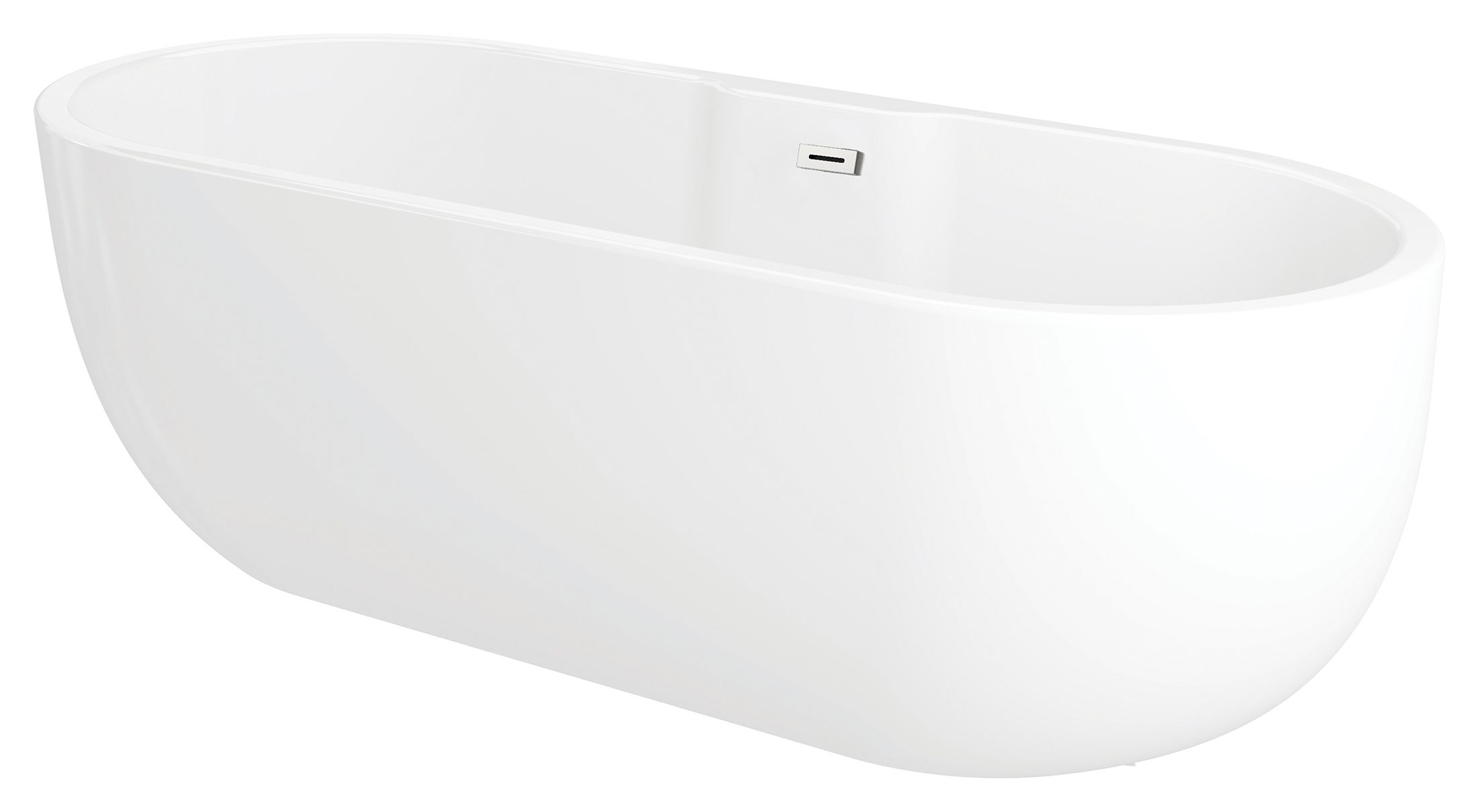 Image of Wickes Oval Freestanding Contemporary Bath - 1800 x 750mm