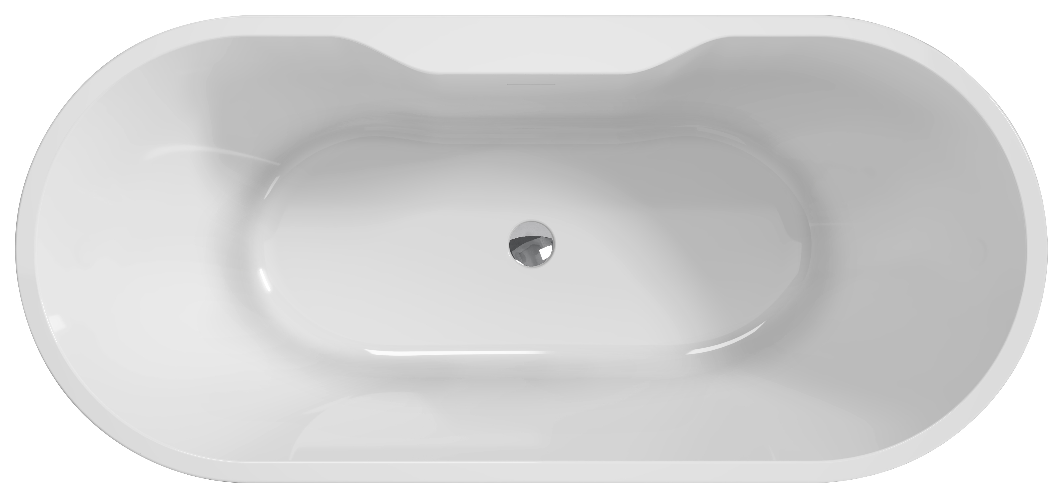 Wickes Oval Freestanding Contemporary Bath - 1800 x 750mm