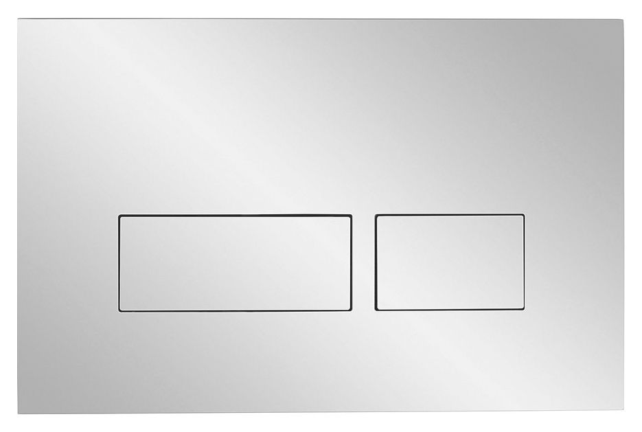 Abacus Flush Plate for Bathrooms - Chrome