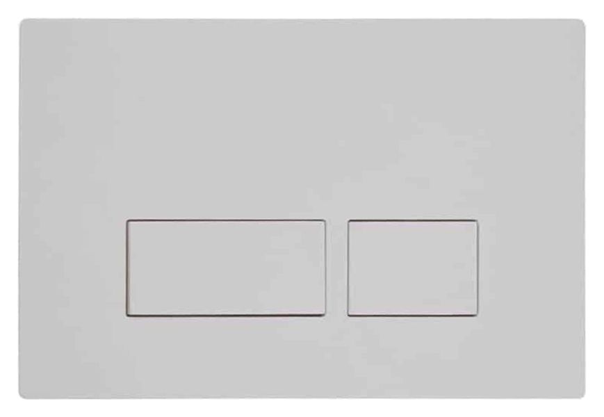 Abacus Flush Plate For Bathrooms  - White