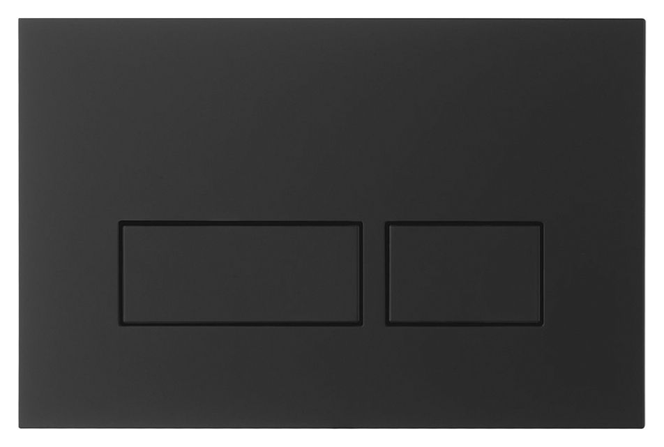 Image of Abacus Flush Plate For Bathrooms - Black