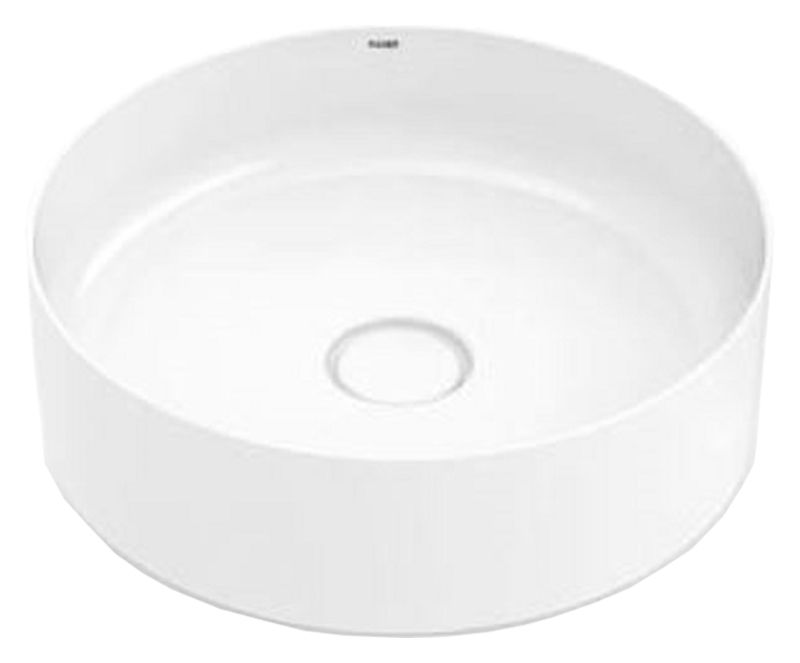 Image of Wickes Platinum Round Countertop Bathroom Basin - 390mm