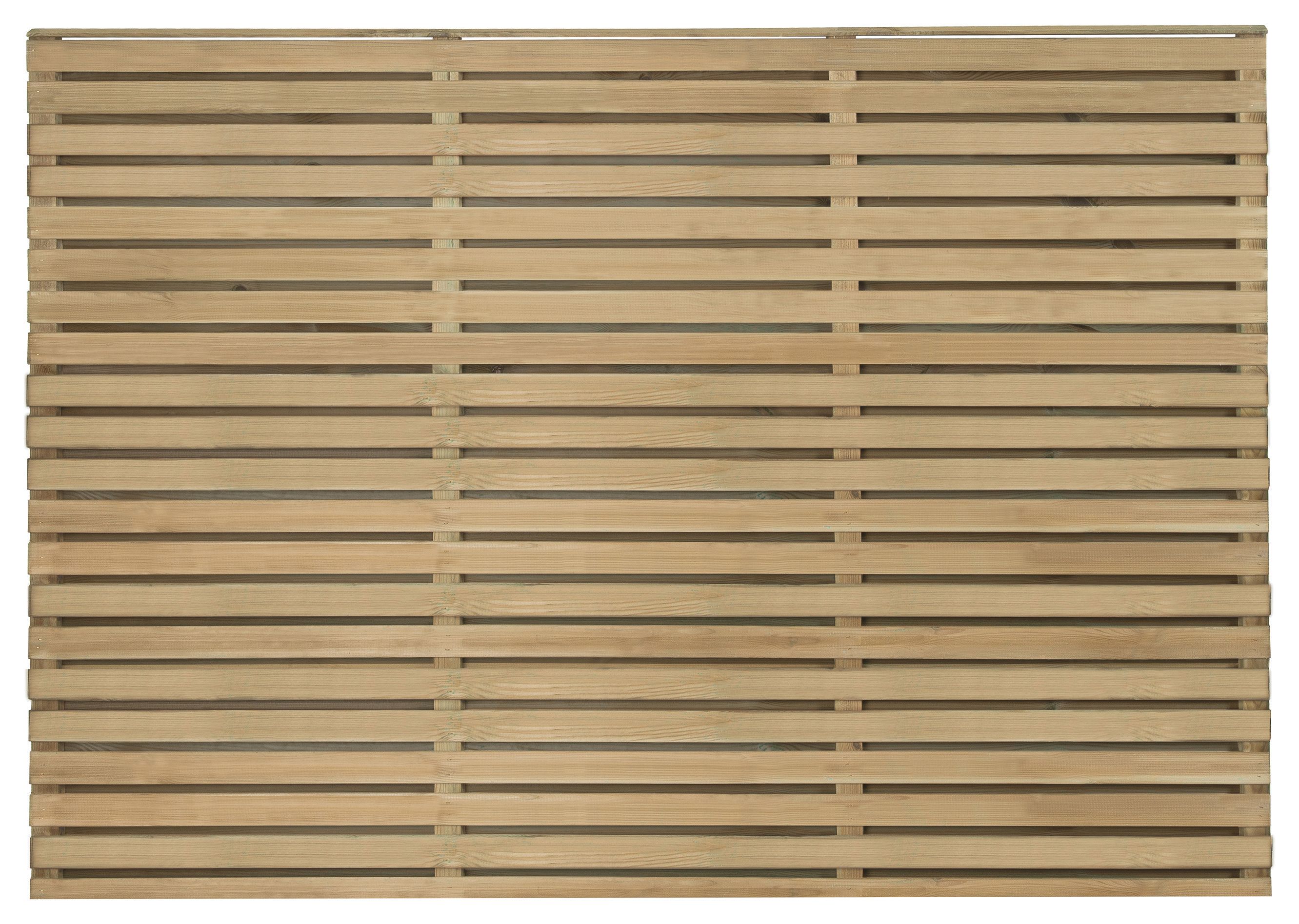 Forest Garden Double Slatted Fence Panel 1800 x 1200mm 6 x 4ft Multi Packs