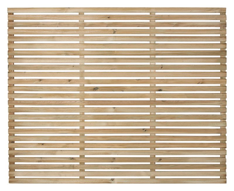 Forest Garden Single Slatted Fence Panel 1800 x 1500mm 6 x 5ft Multi Packs