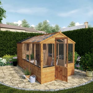 Mercia 12 x 6 ft Traditional Apex Greenhouse Combi Shed