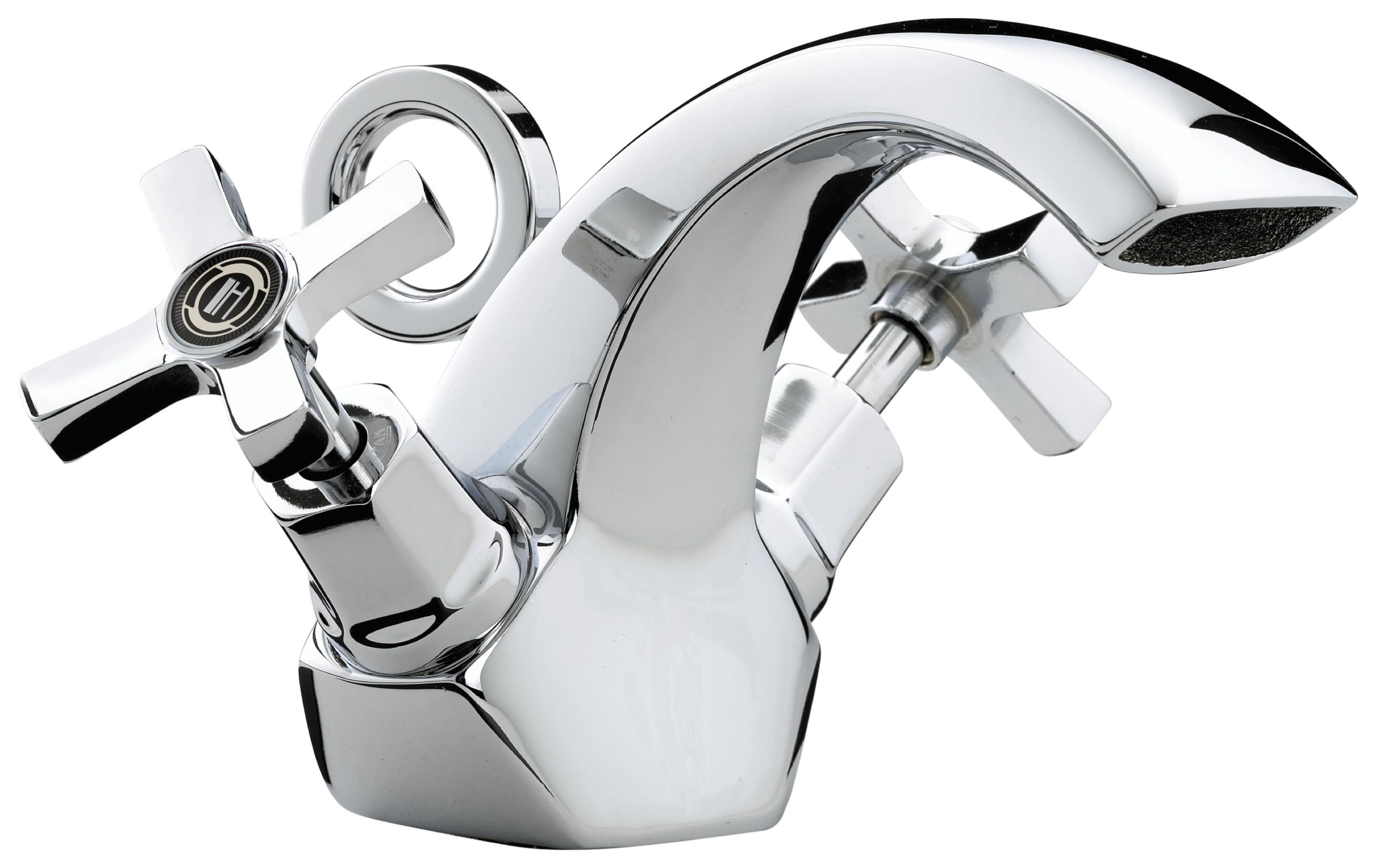 Image of Bristan Art Deco Chrome Mono Basin Mixer Tap with Pop-Up Waste