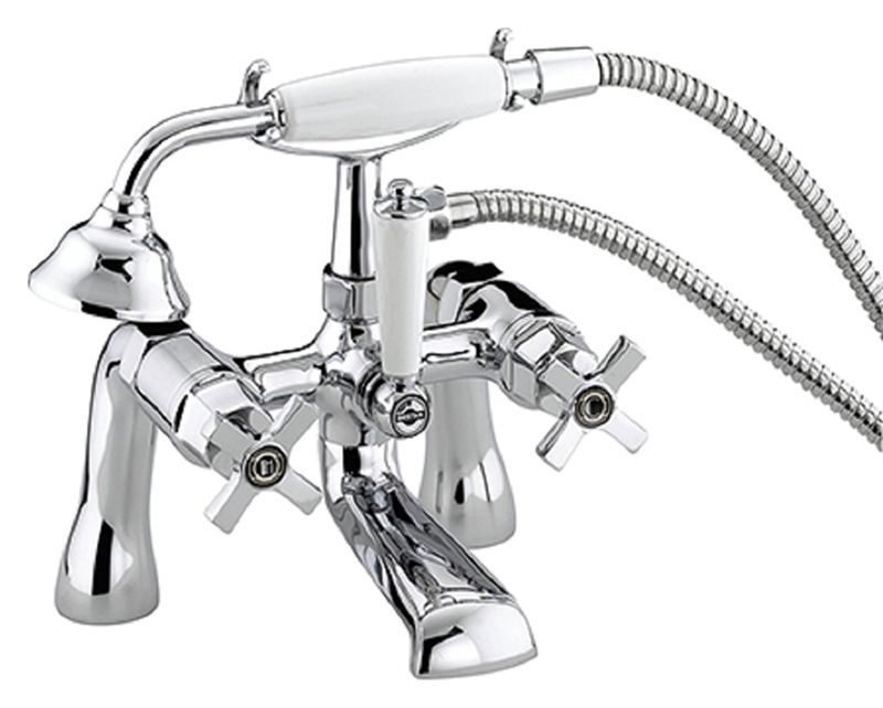 Image of Bristan Art Deco Chrome Bath Shower Mixer Tap
