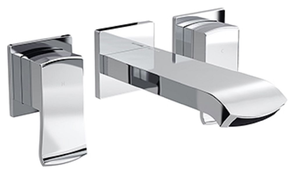 Image of Bristan Descent Wall Mounted Chrome Basin Mixer Tap