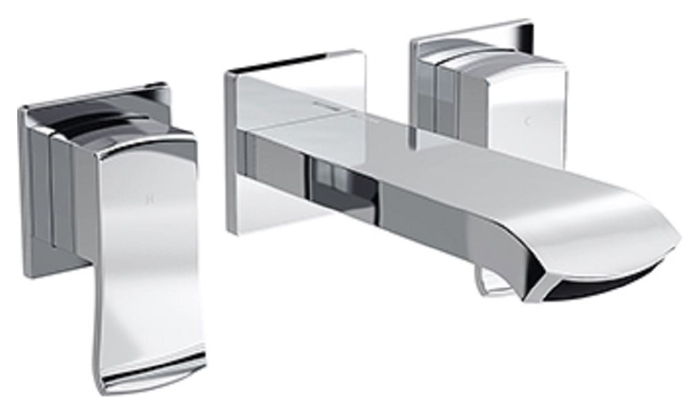 Bristan Descent Wall Mounted Chrome Basin Mixer Tap