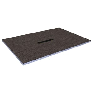 Wickes Linear 30mm Wetroom Shower Tray with Centre Drain Level Access - 1400 X 900mm