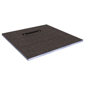 Wickes Linear 30mm Wetroom Shower Tray with End Drain Level Access - 900 X 900mm