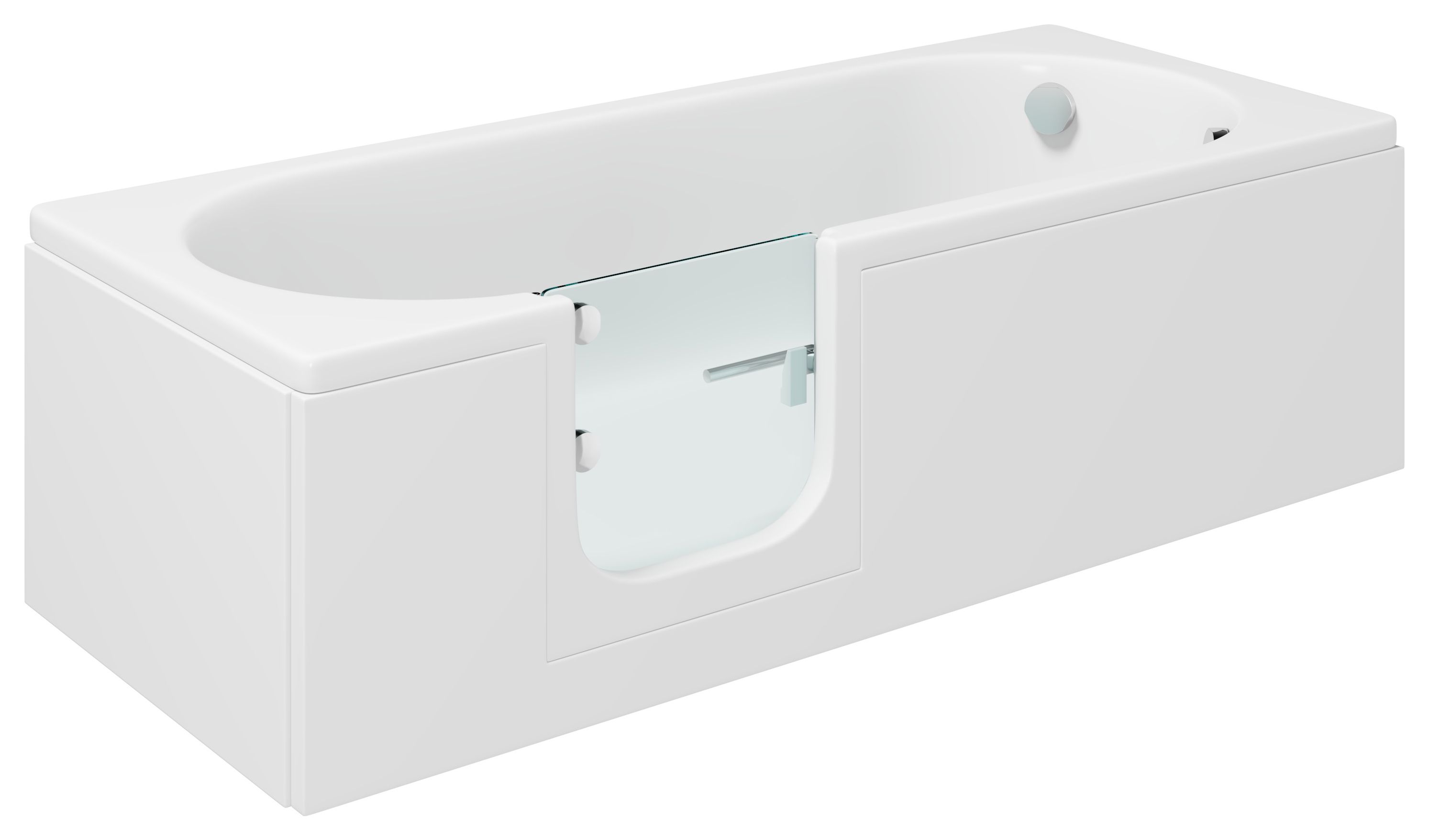 Wickes Cascade Left Hand Straight Easy Access Bath - 1700 x 700mm