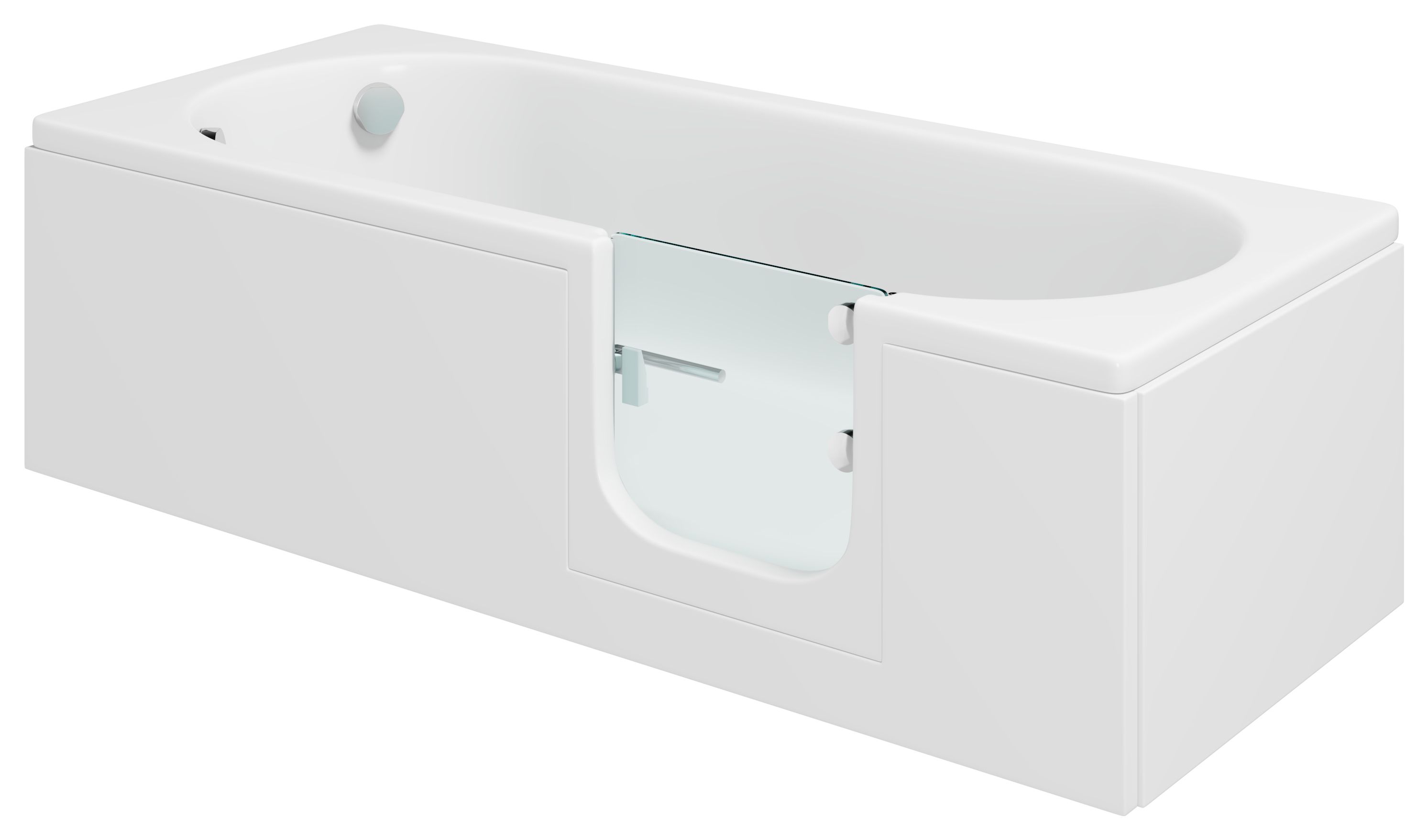 Wickes Cascade Right Hand Straight Easy Access Bath - 1500 x 700mm