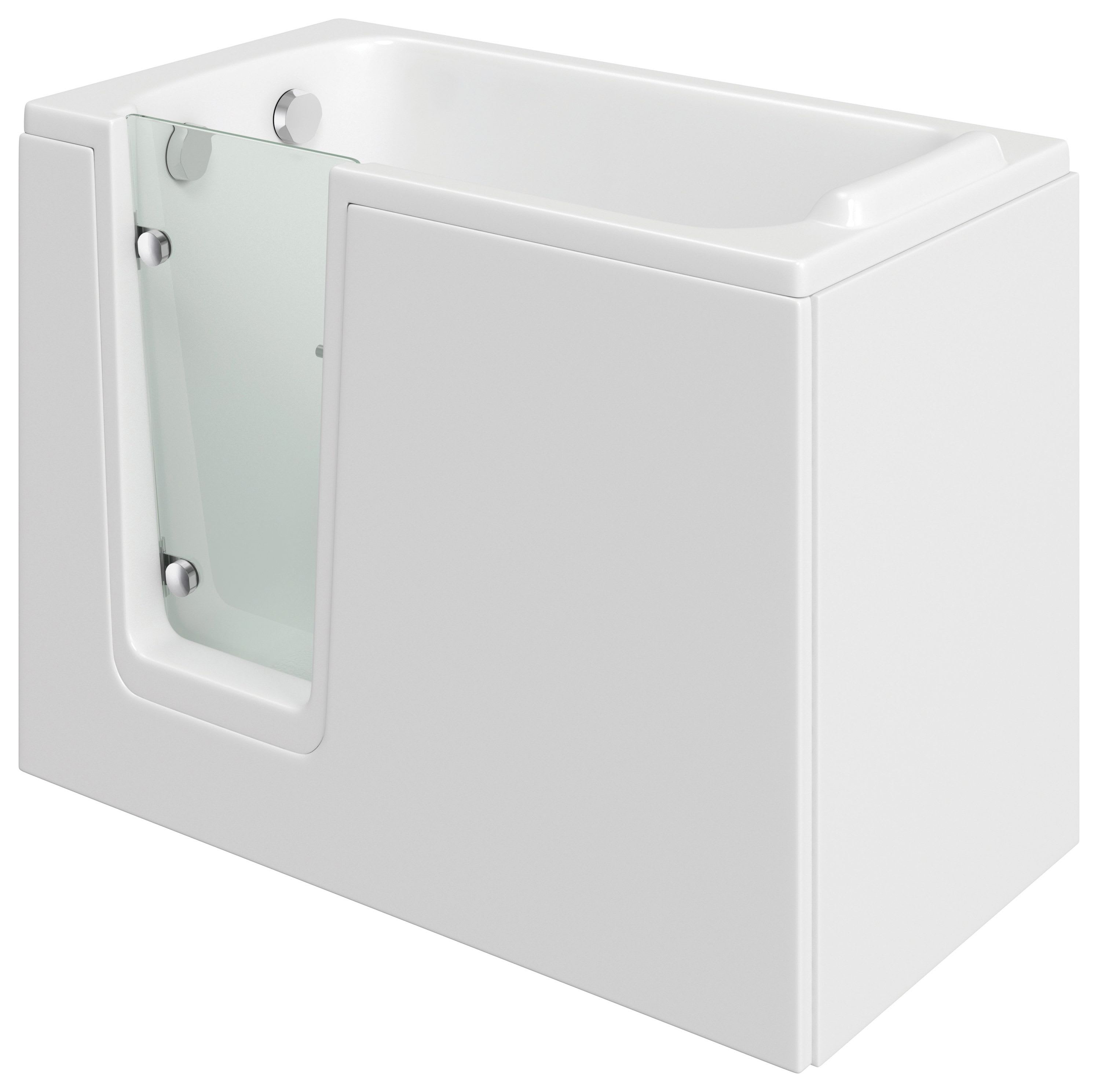 Wickes Comfort Left Hand Straight Easy Access Bath 1200 x 660mm