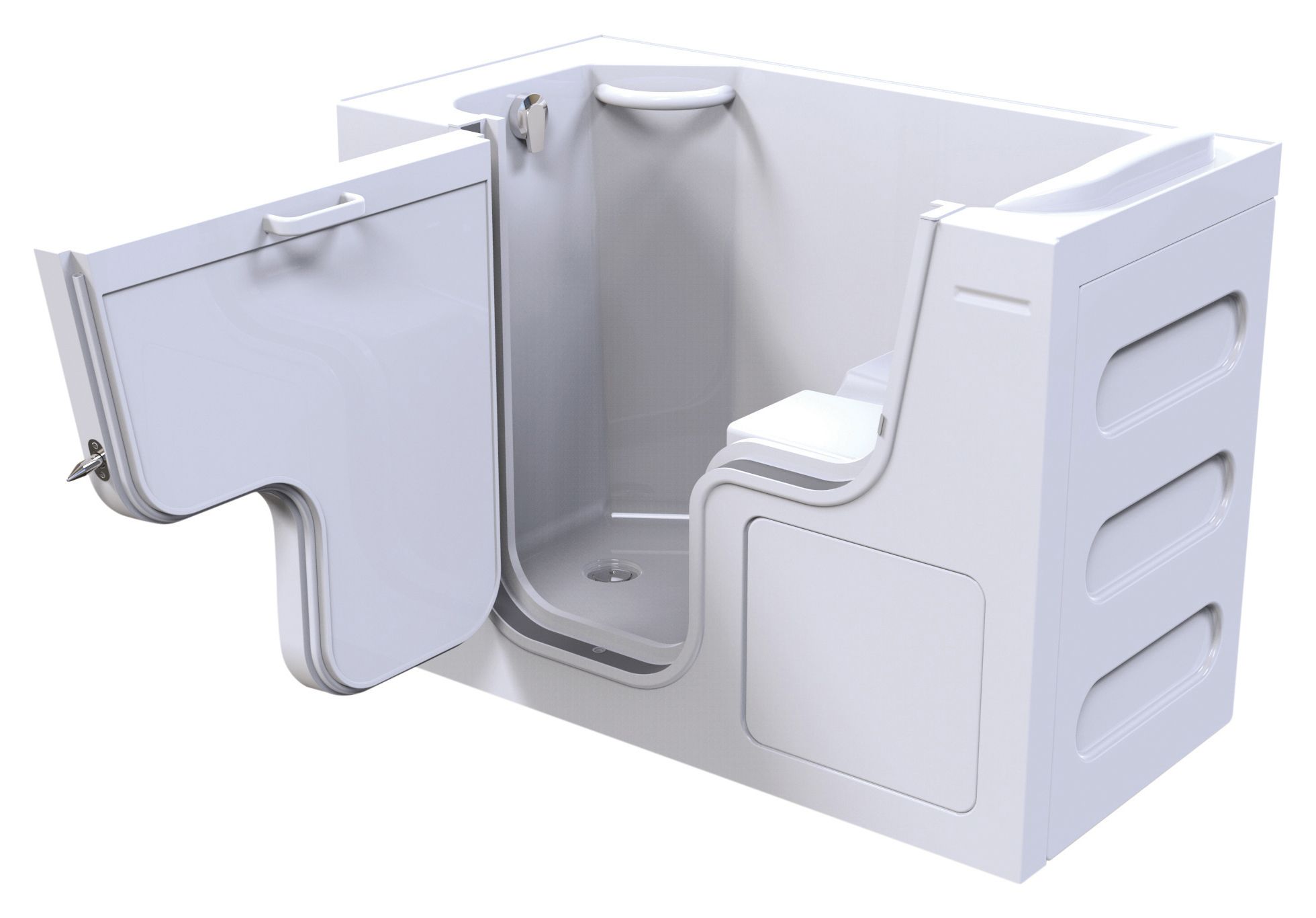 Wickes Serenity Left Hand Straight Wide Door Easy Access Bath - 1300 x 750mm