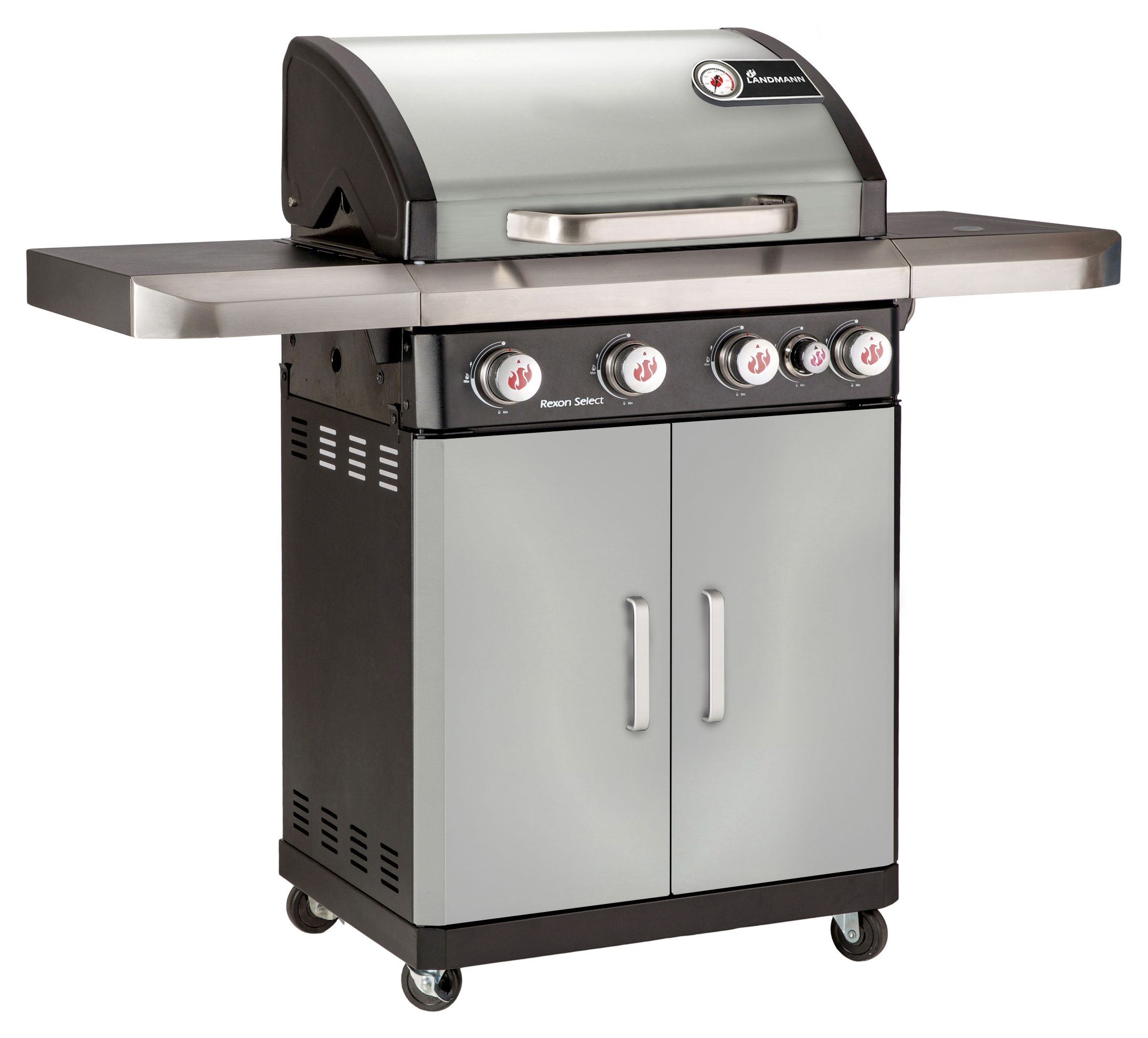 Image of Landmann Rexon cooK 4.1 Gas BBQ - Stainless Steel