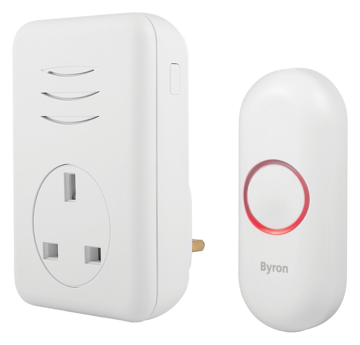 Byron Plug-Through Wireless Doorbell Set -150m