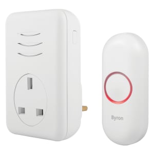 Byron Plug-Through Wireless Doorbell Set -150m