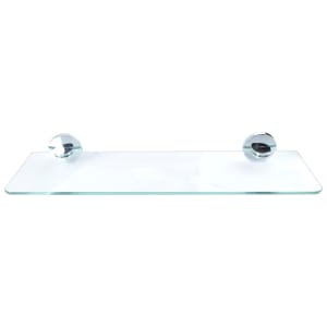 Wickes Nola Glass Bathroom Shelf - Chrome