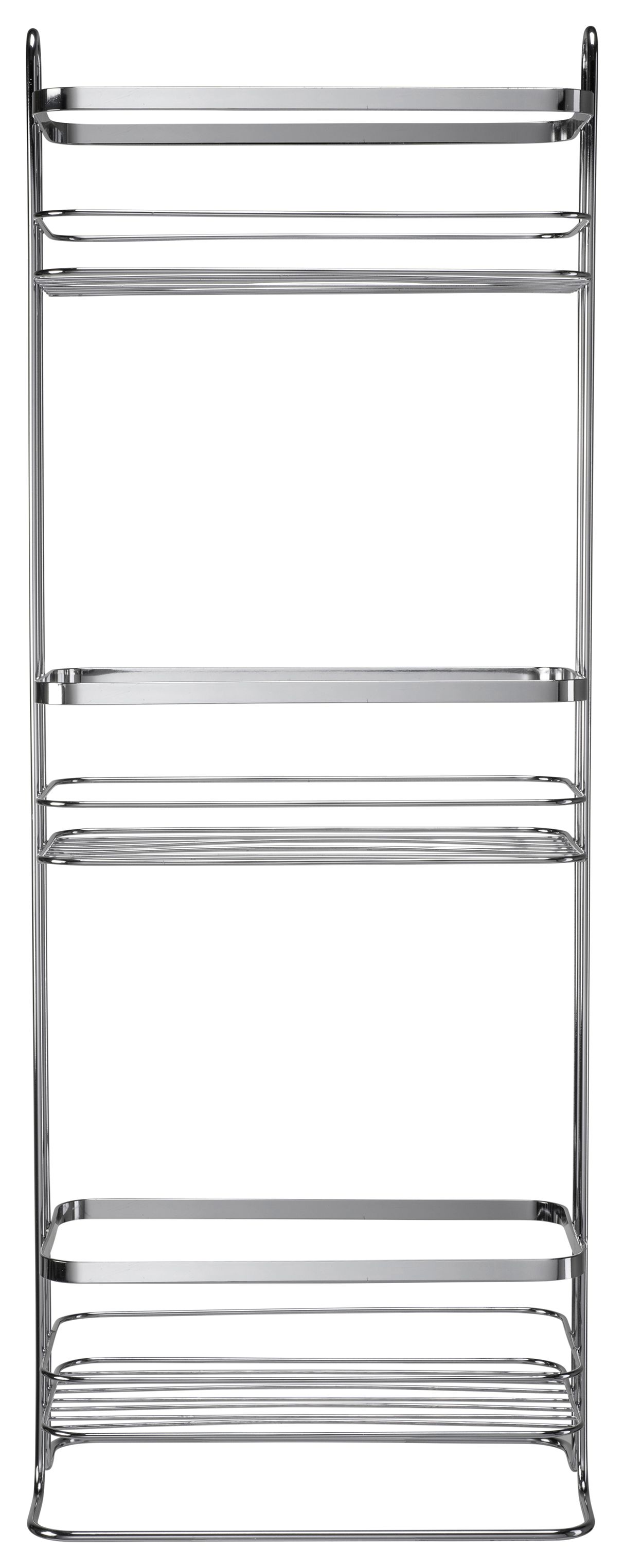 Croydex 3 Tier Freestanding Chrome Storage Basket - 663 x 253mm