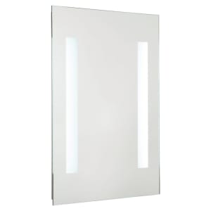 Croydex Malham Battery LED Bathroom Mirror - Silver