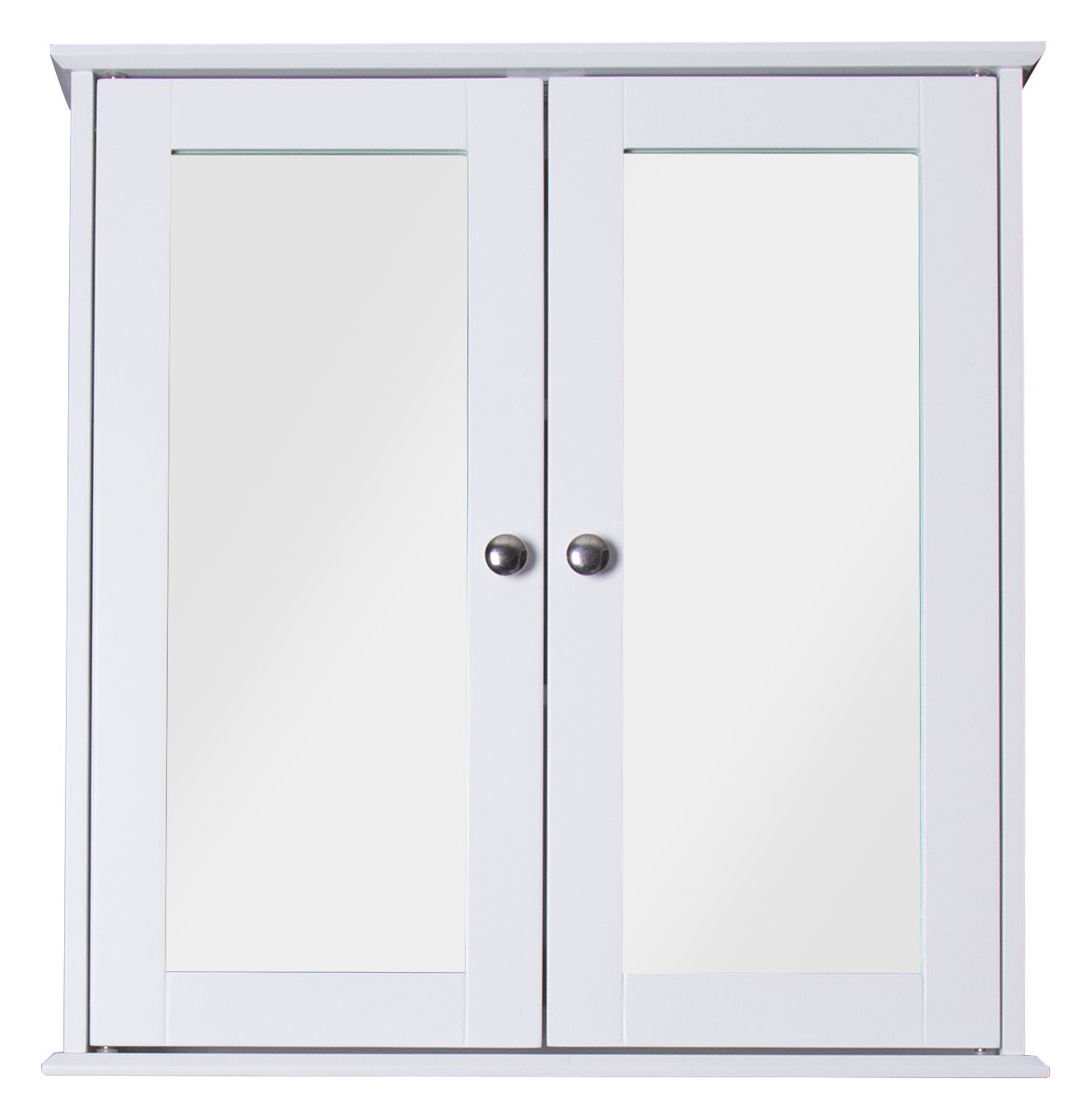 Image of Croydex Ashby Wooden Double Door Bathroom Cabinet - 500 x 130mm