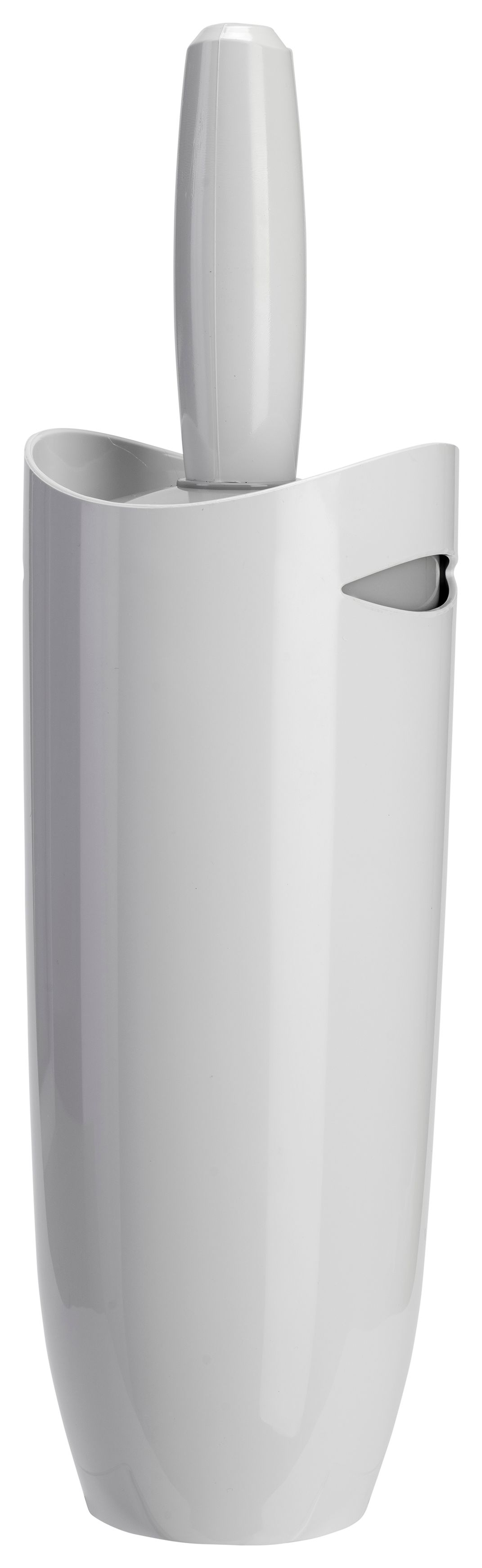 Image of Croydex Toilet Brush & Holder - White/Grey