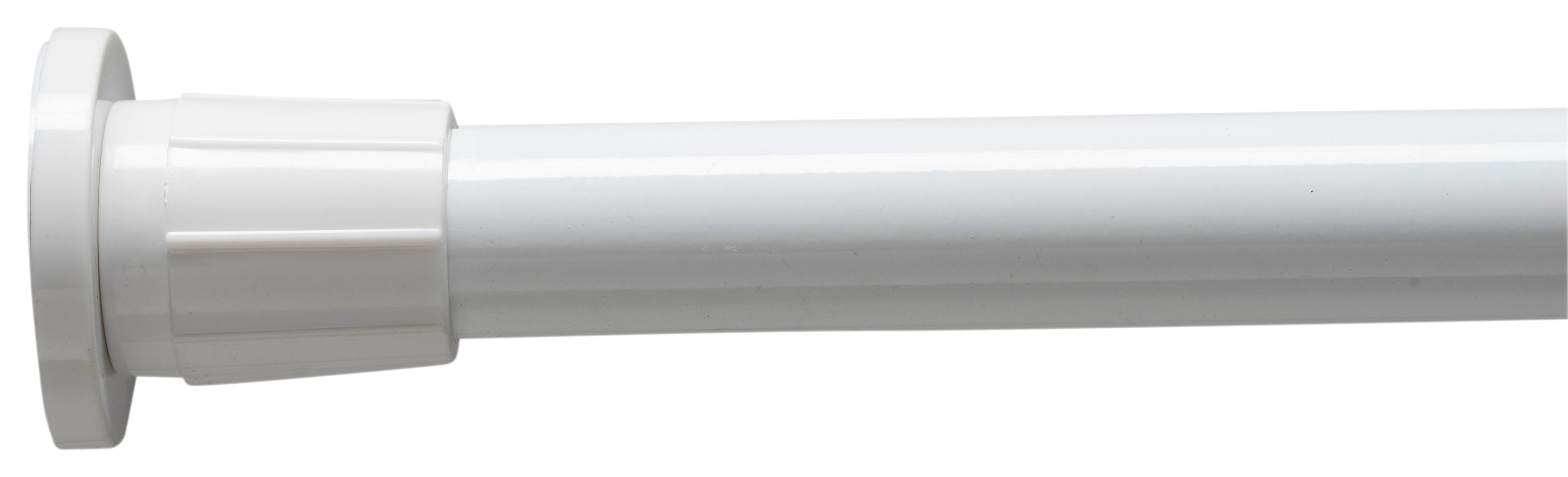 Croydex Bathroom Shower Curtain Rod 6ft - White