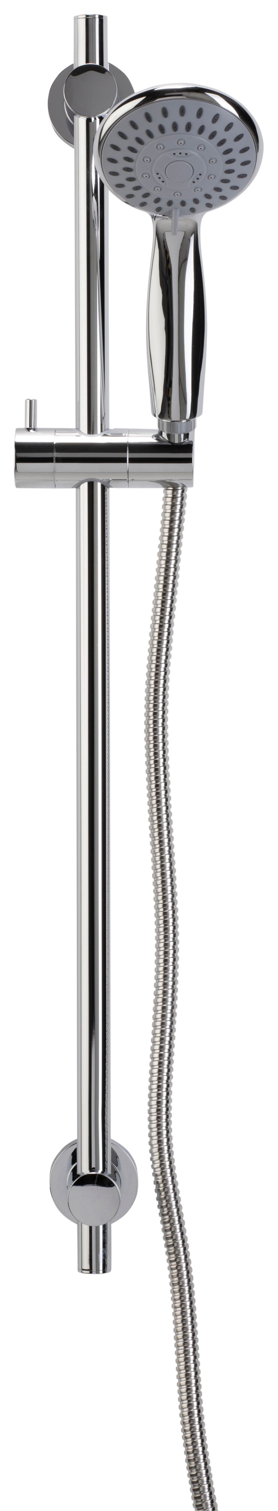 Image of Croydex Flexi-Fix™ 5 Function Bathroom Shower Set - Chrome