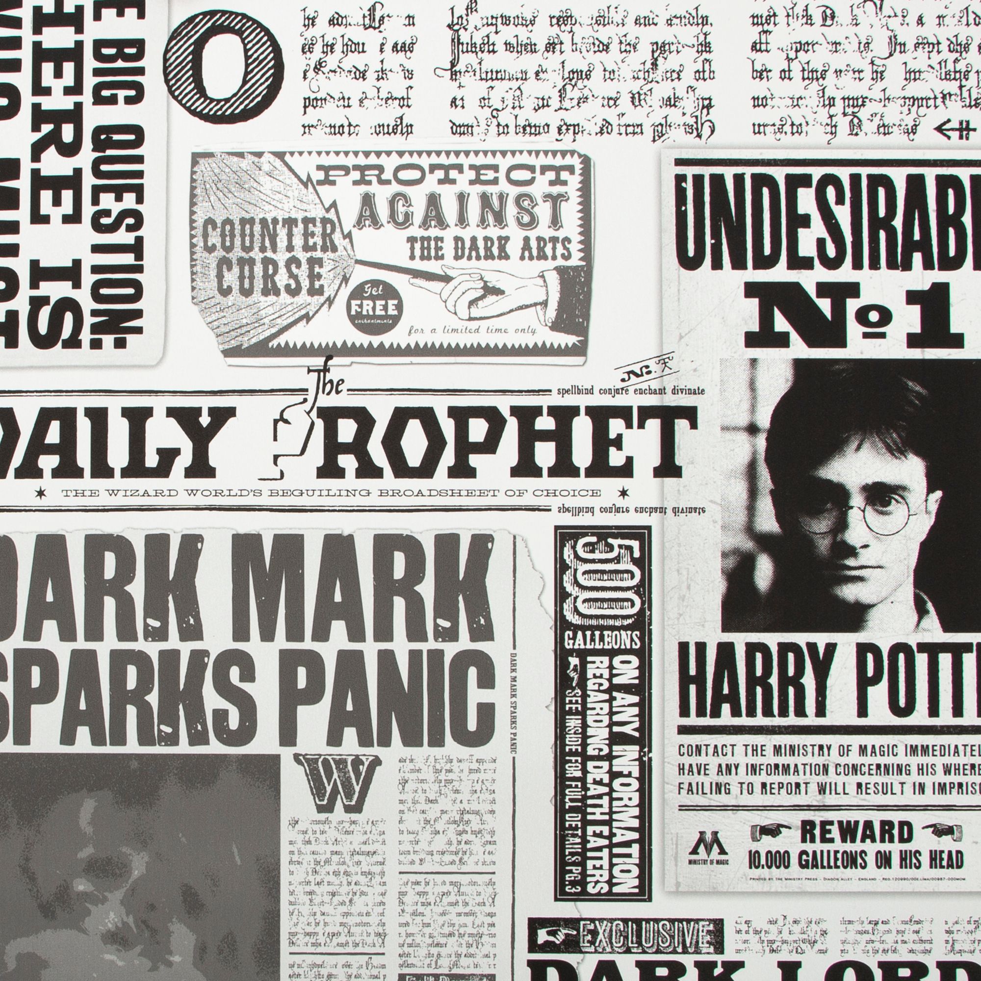 Image of Harry Potter Daily Prophet Wallpaper 10m