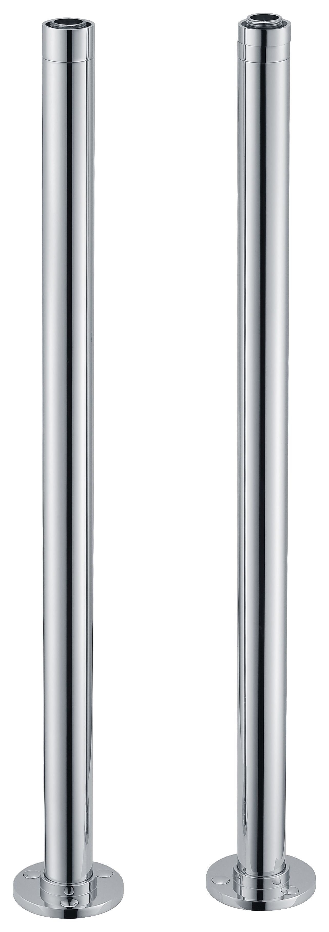 Image of Wickes Decorative Telescopic Standpipes For Freestanding Baths - Chrome