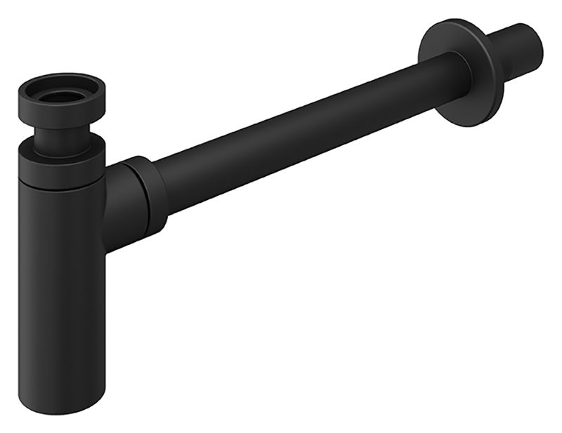 Hadleigh Round Designer Bottle Trap - Matt Black