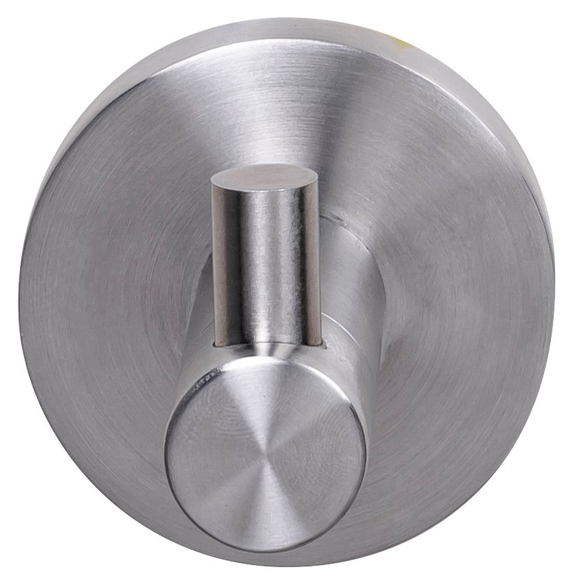 Image of Croydex Somerton Robe Hook - Brushed Steel