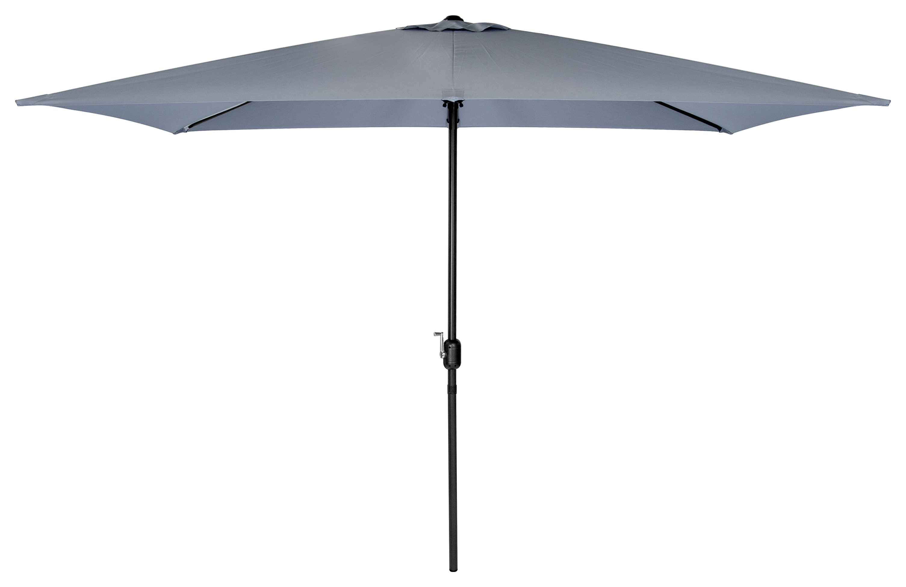 Charles Bentley 3m Rectangle Garden Parasol - Grey