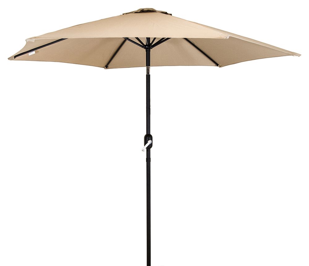 Charles Bentley 2.7m Garden Parasol with Crank &