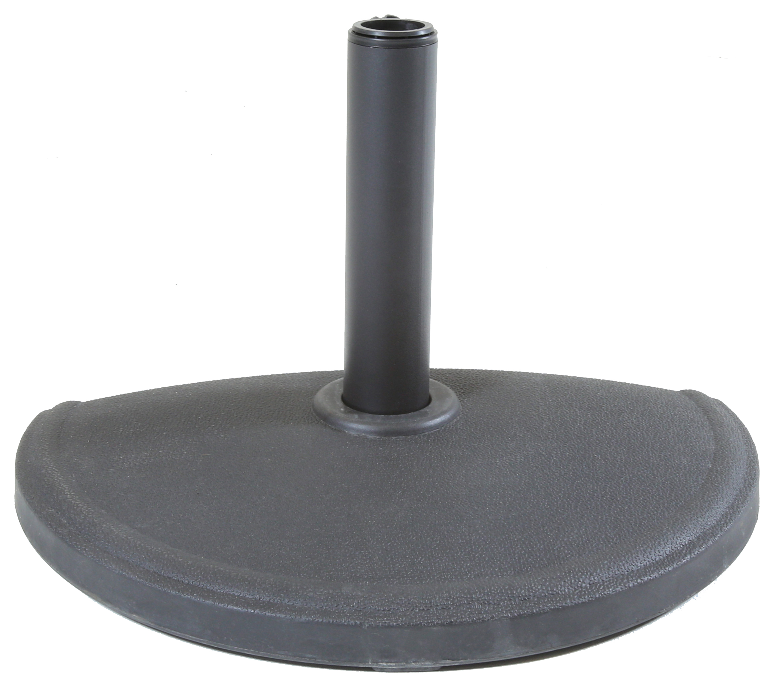 Charles Bentley Concrete Garden Parasol Base for Half Canopy Parasol - Dark Grey