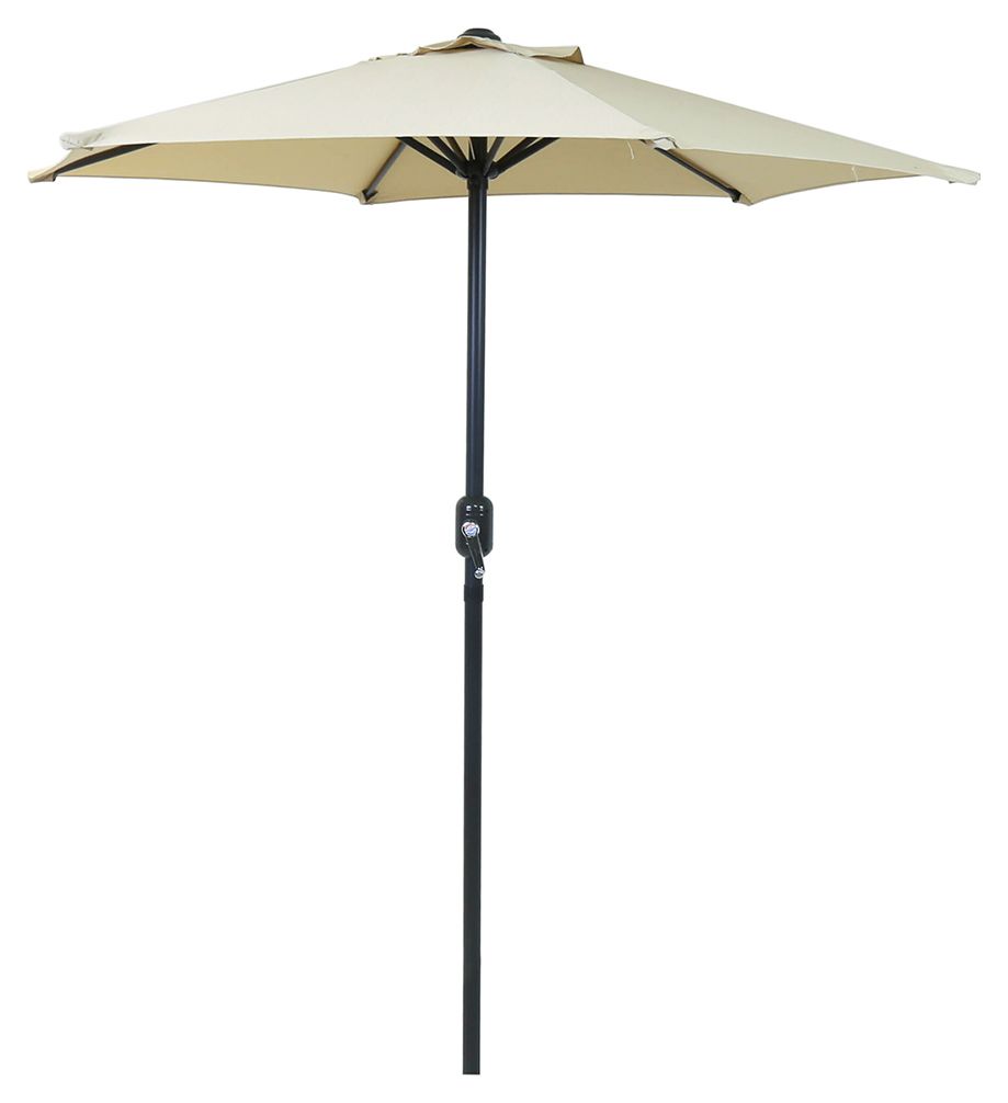 Charles Bentley 2m Metal Garden Parasol with Crank