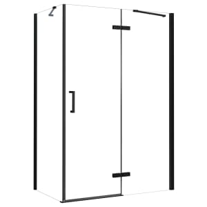 Nexa By Merlyn 8mm Black Frameless Inline Hinge Door Only for Side Panel - 2000 x 1200mm