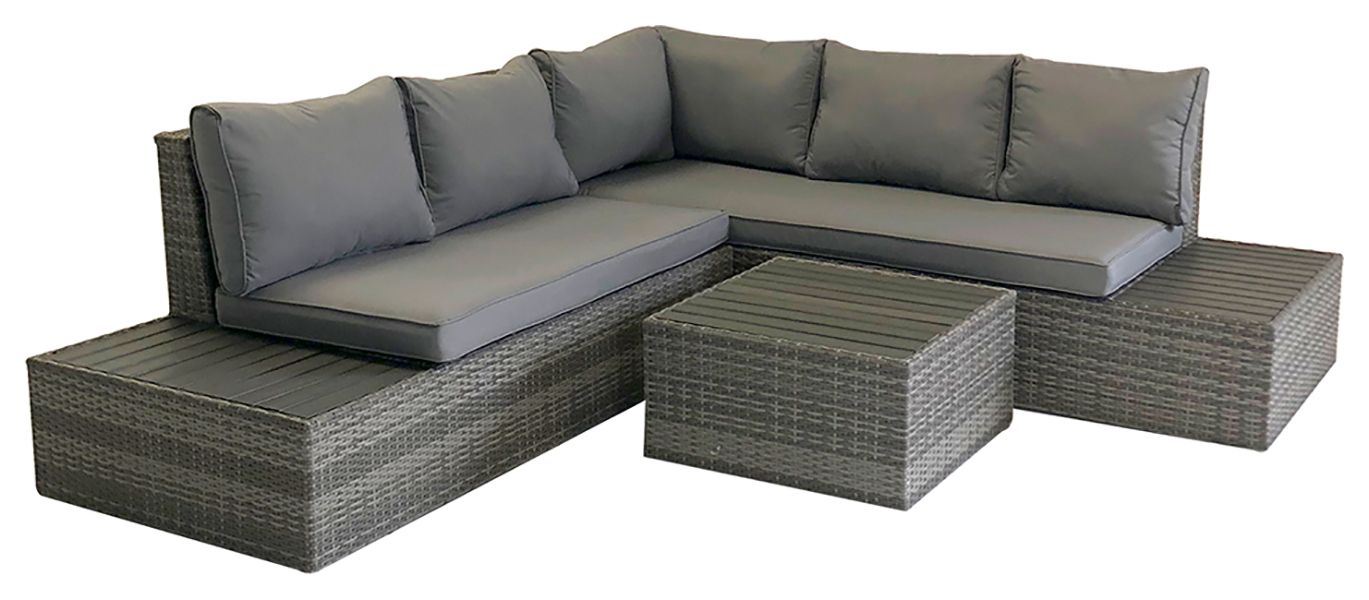 Charles bentley rattan rope best sale and metal lounge set