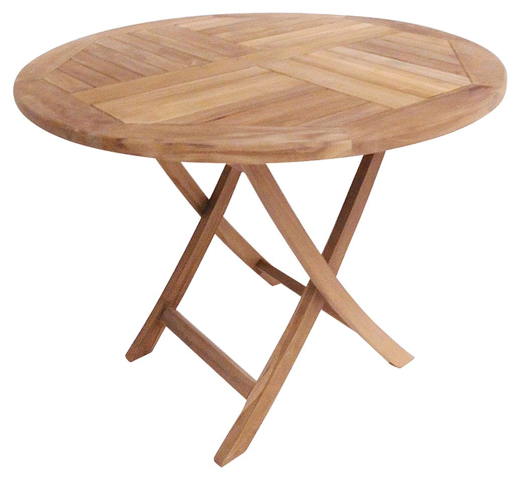 Charles Bentley 2-4 Seater Teak Wooden Garden Round Table