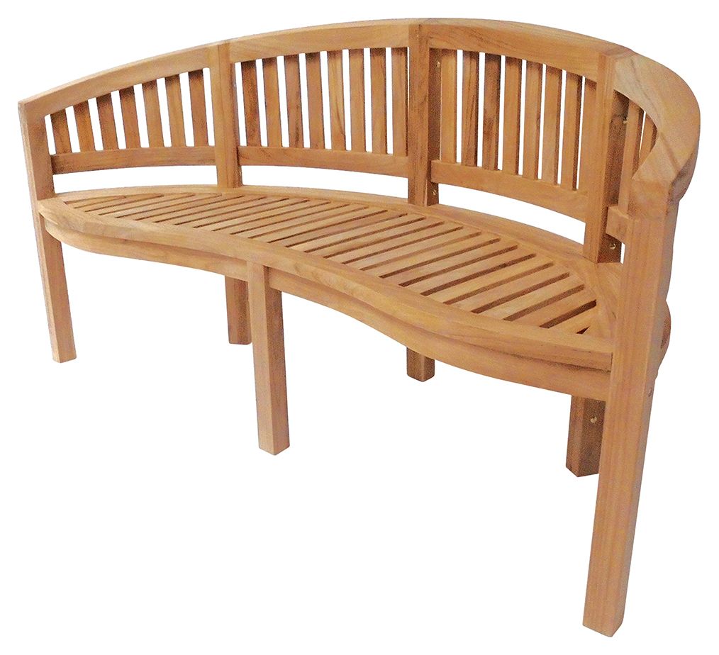 Charles Bentley 3 Seater Teak Wooden San Diego Garden Bench