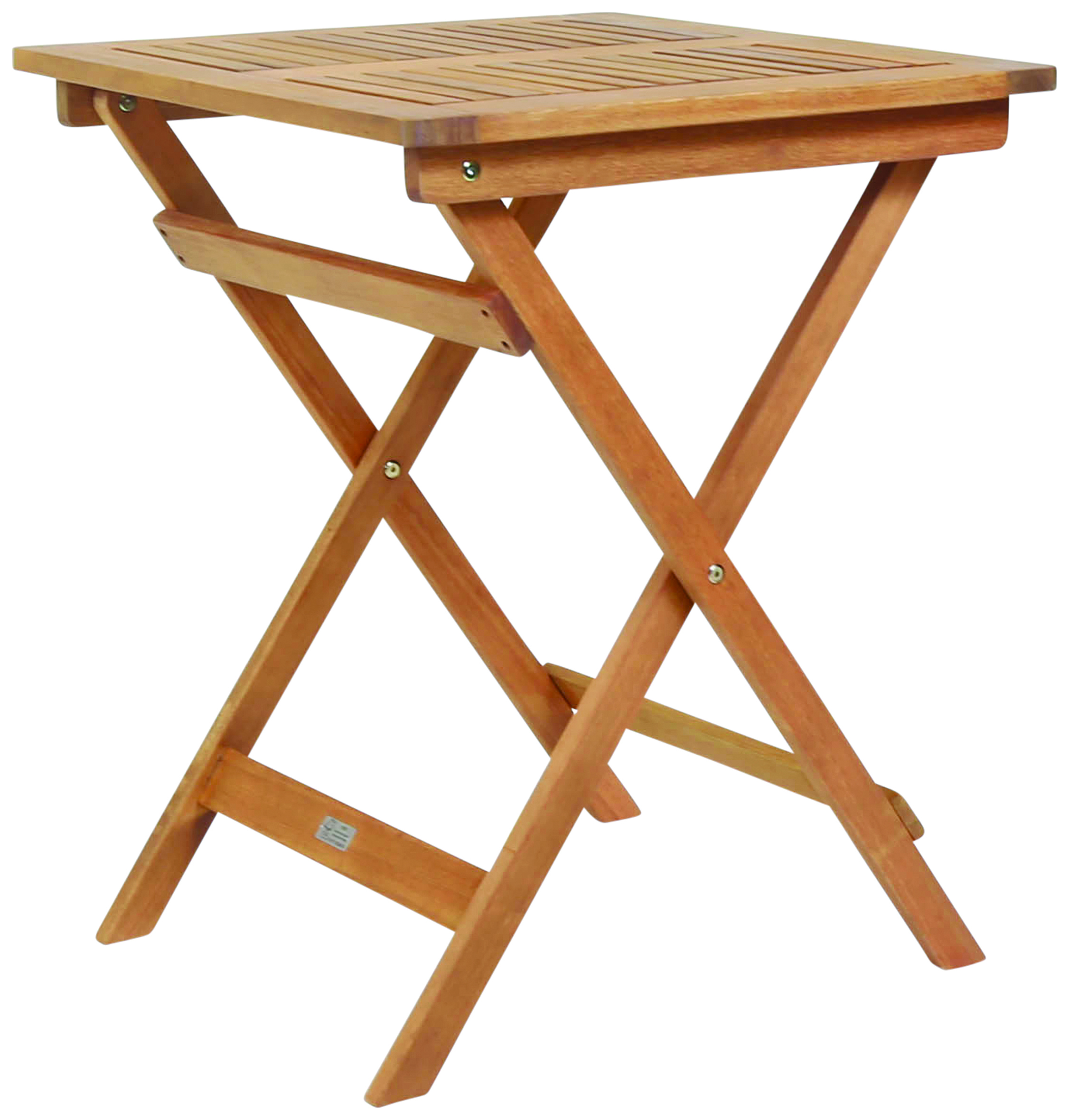 Charles Bentley FSC Eucalyptus Square Folding Garden Bistro Table