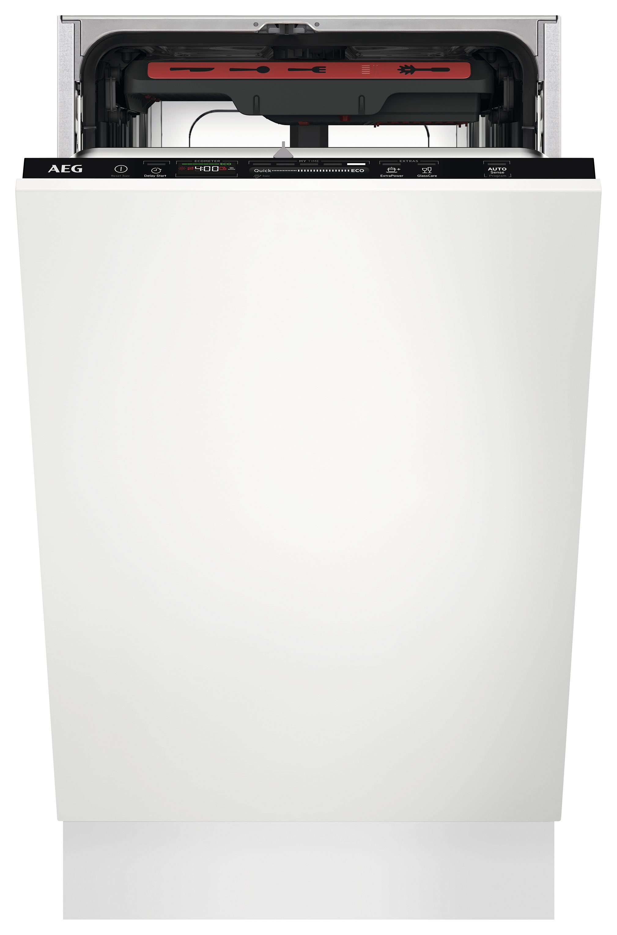 Image of AEG Slimline 45cm MaxiFlex Dishwasher FSE72507P - White