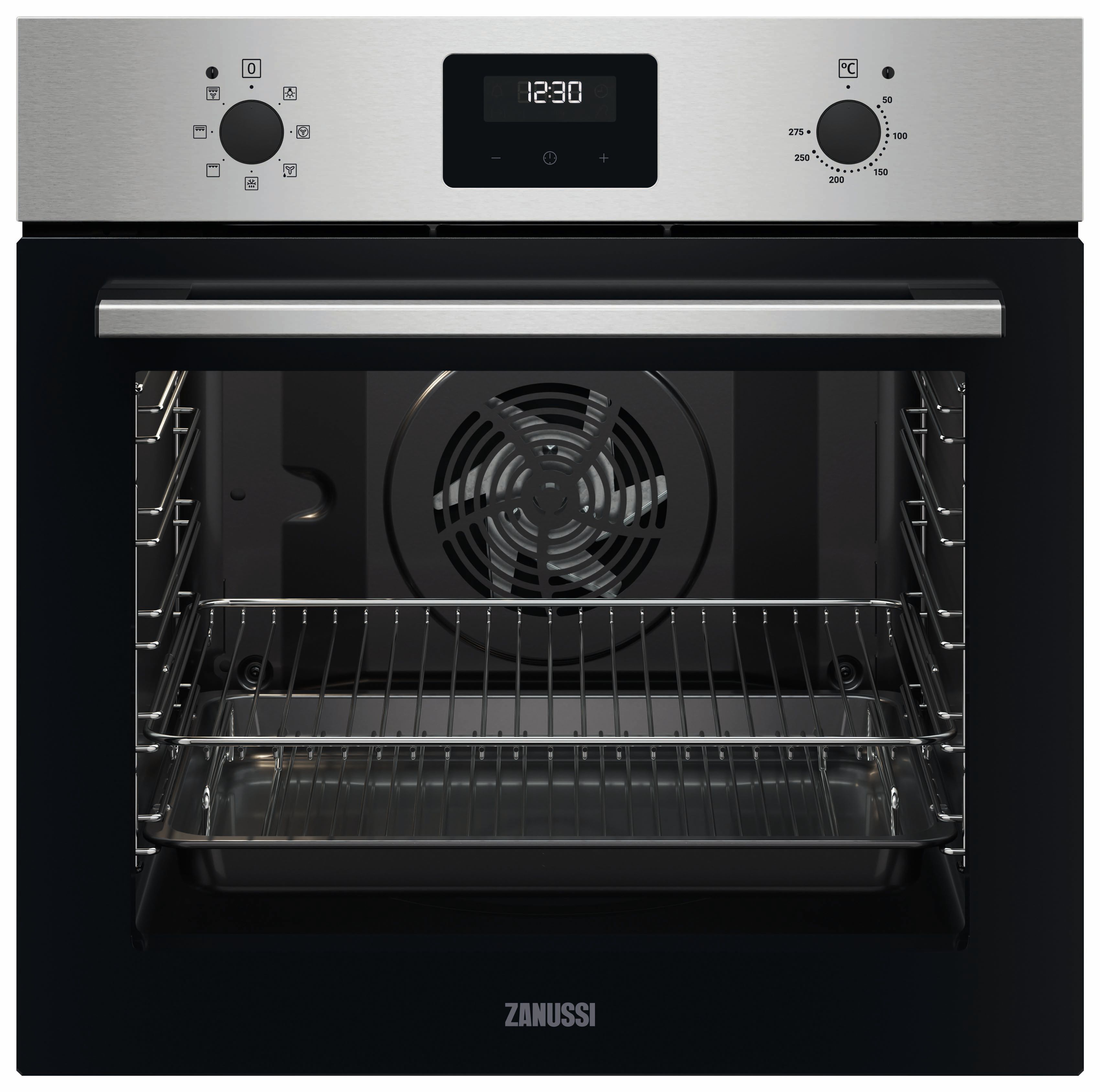 Image of Zanussi ZOHNX3X1 FanCook Single Oven - Stainless Steel