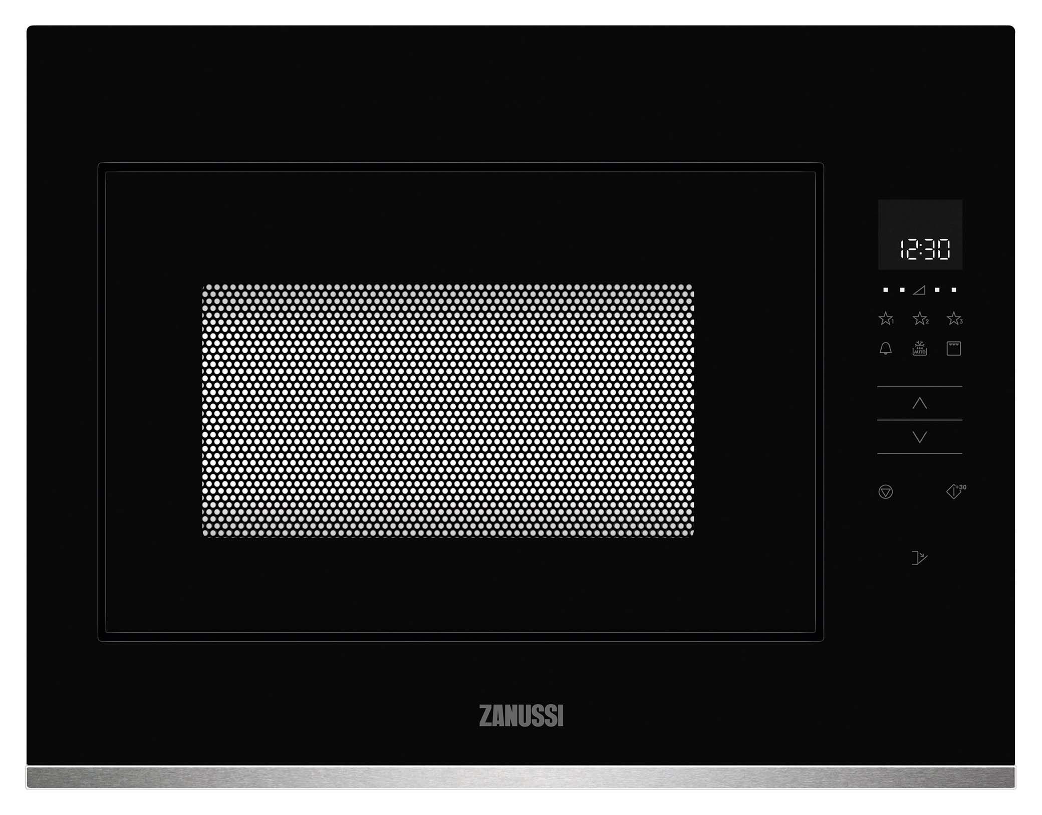 Zanussi ZMBN4DX 900W Microwave Oven - Black & Stainless Steel