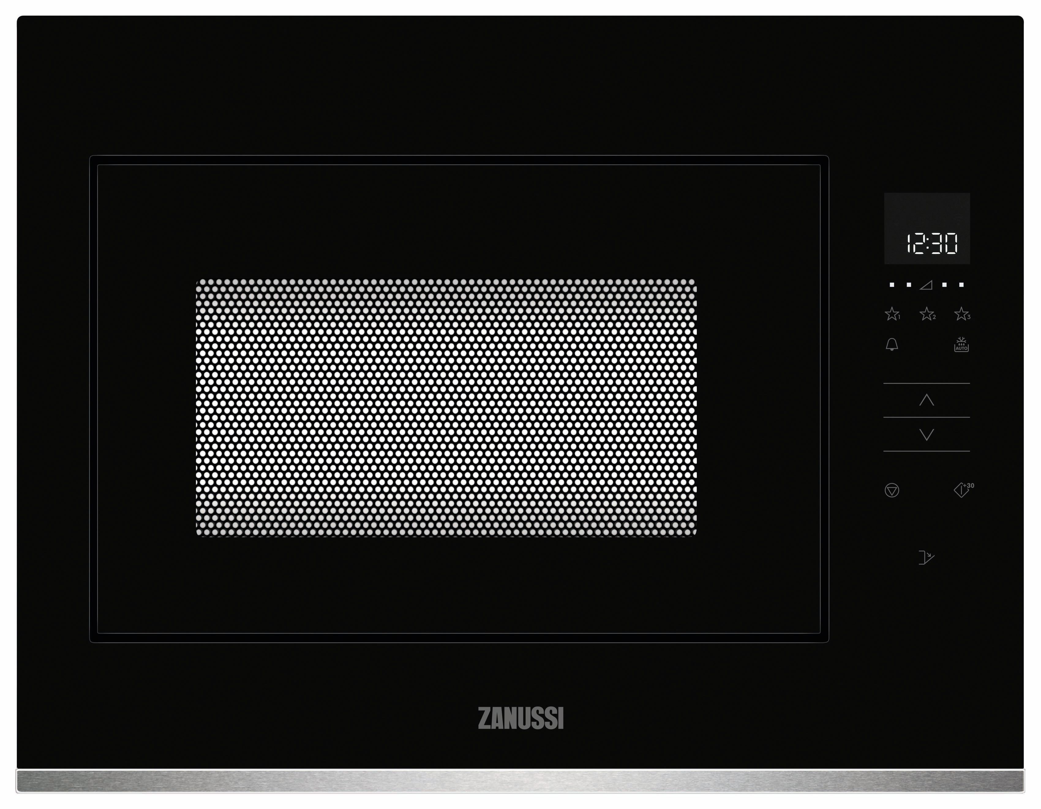 Image of Zanussi ZMBN4SX 900W Microwave Oven - Black & Stainless Steel