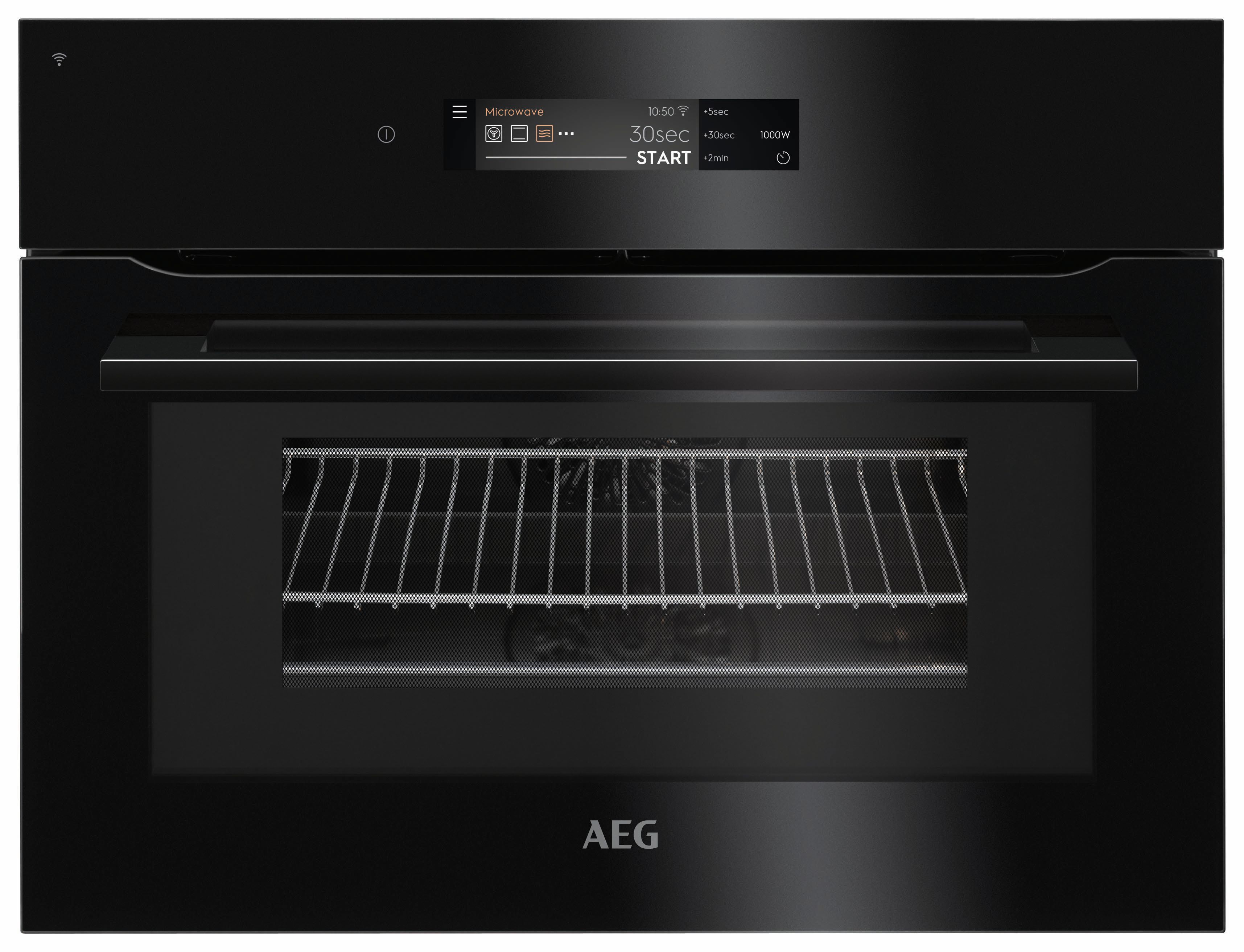 AEG KMK768080B Connected Combi Microwave Oven - Black